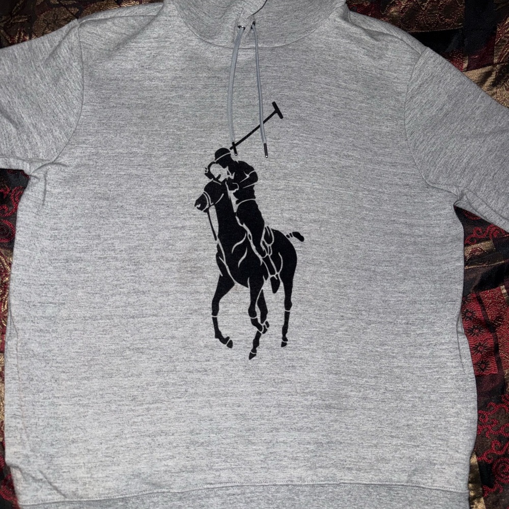 Polo by Ralph Lauren Gray Hoodie with Black Logo